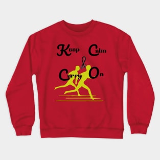 keep calm & carry on - Quotes printed Crewneck Sweatshirt